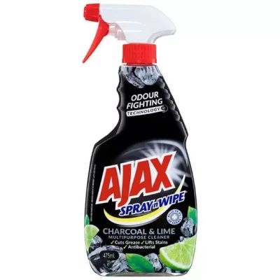 AJAX SPRAY N WIPE CHARCOAL & LIME 475ML