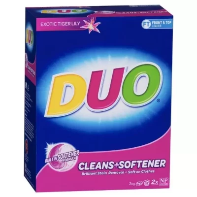 DUO CLEANS + SOFTENER WASHING POWDER 500GM