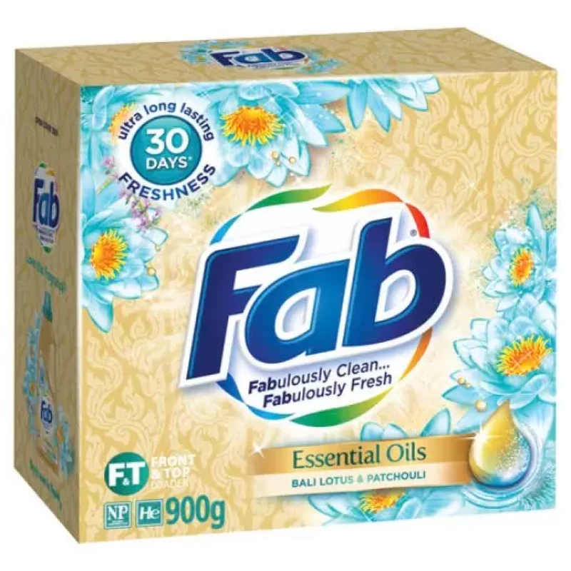 FAB ESSENTIAL OILS WASHING POWDER 900GM