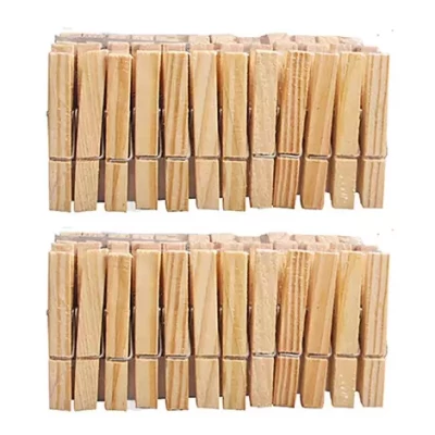 HARDWOOD CLOTHESPINS 48PCS