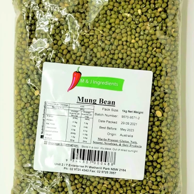 M&J MUNG BEAN 1KG