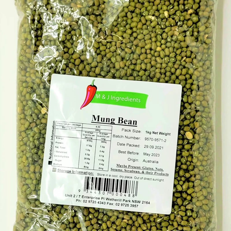 M&J MUNG BEAN 1KG
