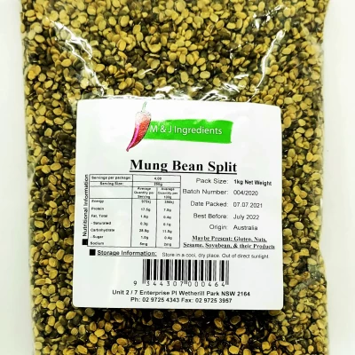 M&J MUNG BEAN SPLIT 1KG