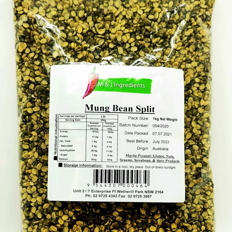 M&J MUNG BEAN SPLIT 1KG