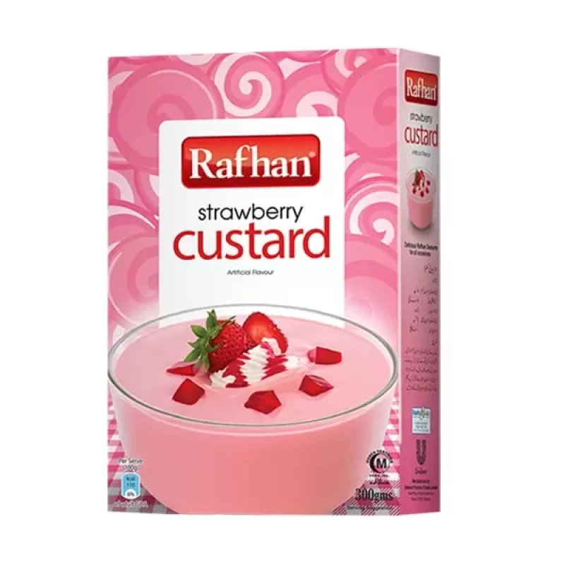 RAFHAN STARWBEERY CUSTARD 300GM